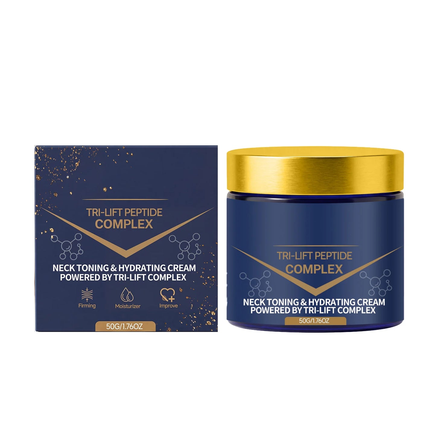 Tri-lift Peptide Complex Cream Anti Aging Brighten Skin Smoothing Skin Fine Lines Remove Wrinkle Facial Neck Firming Moisturizer