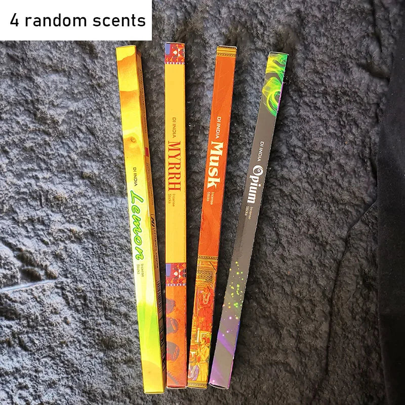 4/10/25 Small Boxes Natural India Incense Sticks Sandalwood Tibetan Lavender Scents for Home Opium Fragrance Meditation