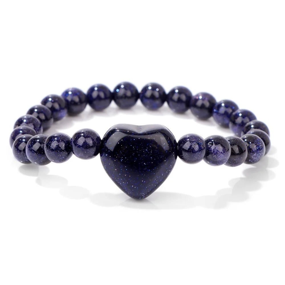 Natural Stone Charm Bracelets For Women Men Amethysts Lapis Lazuli Labradorite White Howlite Elastic Bracelet Jewelry