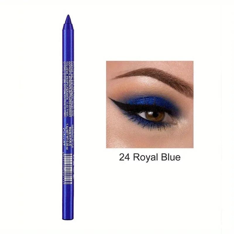 17 Colors Pearlescent Eyeliner Pencil Colorful Waterproof Long-lasting Matte Smooth Easy Wear Eyeshadow Eyeliner Pen Eyes Makeup