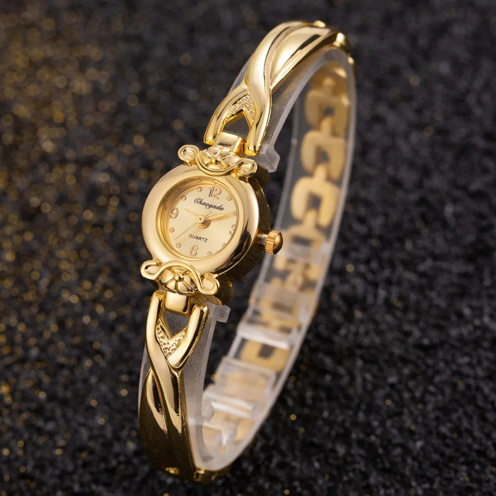 Simple Elegant Small Women's Watches Luxury Brand Gold Wrist Watches for Women Ladies Quartz Watches for Girls Montre Femme