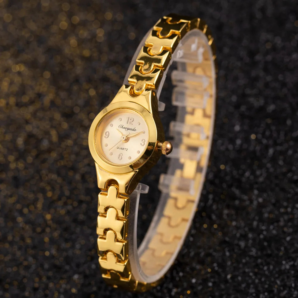 Simple Elegant Small Women's Watches Luxury Brand Gold Wrist Watches for Women Ladies Quartz Watches for Girls Montre Femme