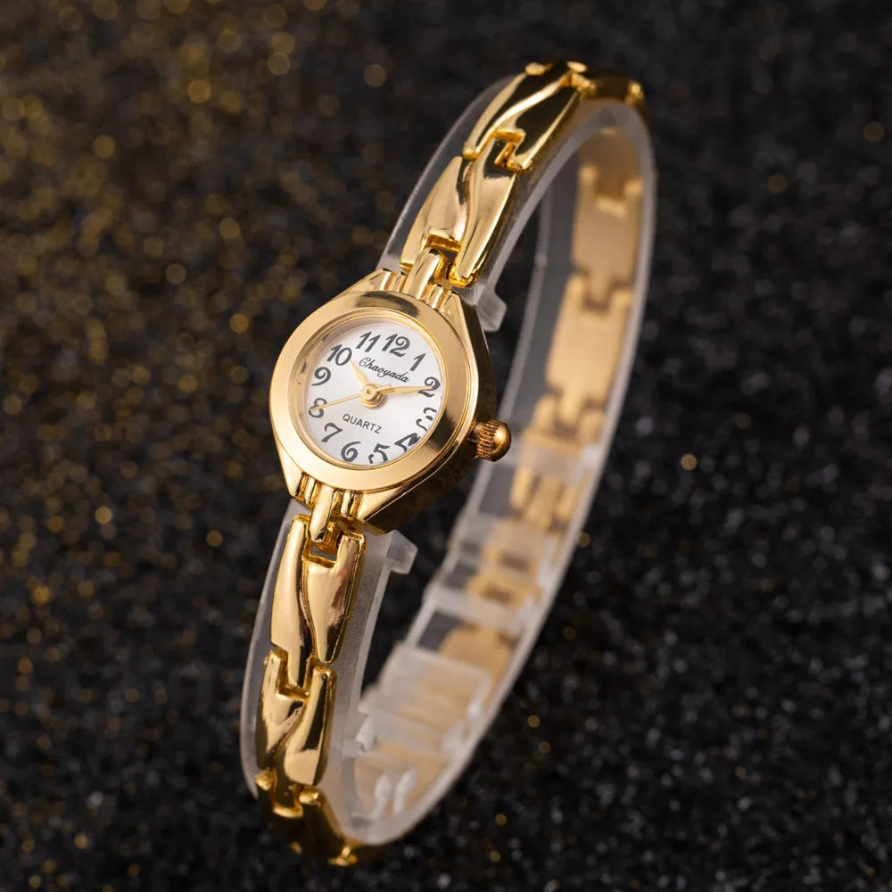 Simple Elegant Small Women's Watches Luxury Brand Gold Wrist Watches for Women Ladies Quartz Watches for Girls Montre Femme