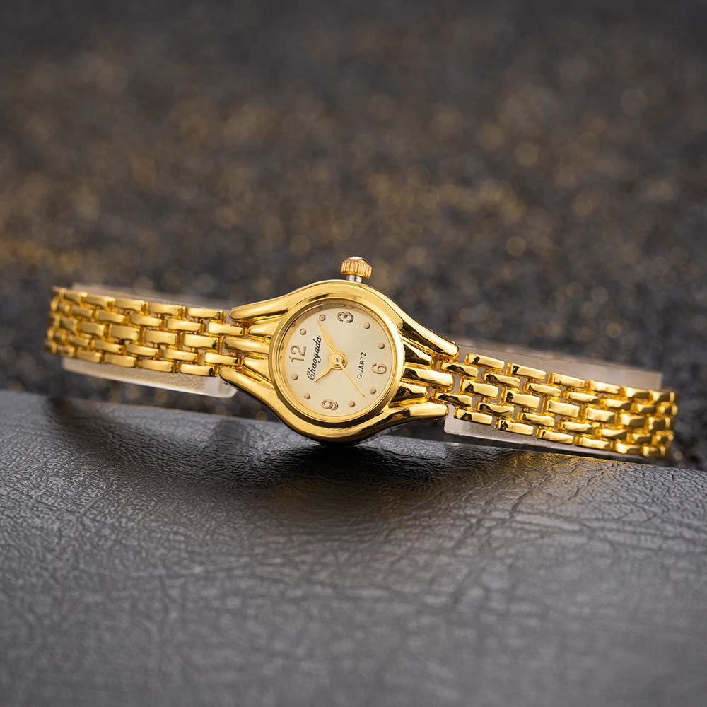 Simple Elegant Small Women's Watches Luxury Brand Gold Wrist Watches for Women Ladies Quartz Watches for Girls Montre Femme