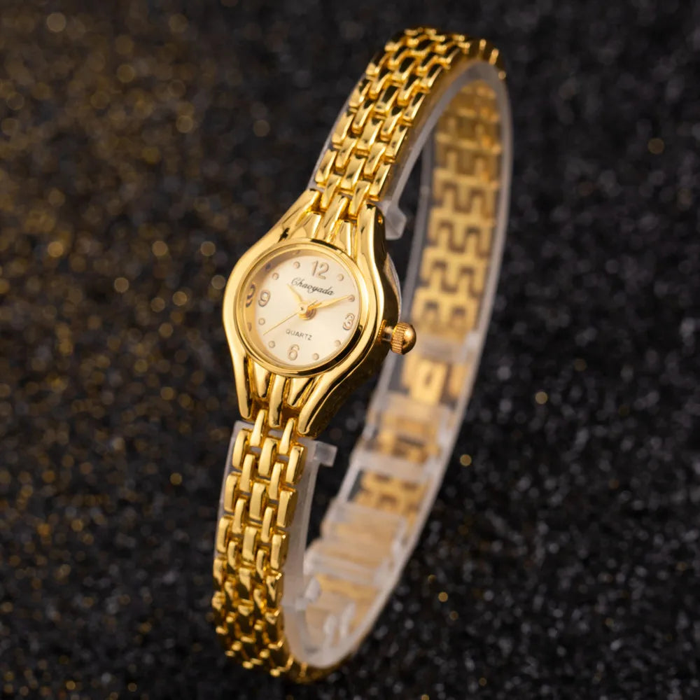 Simple Elegant Small Women's Watches Luxury Brand Gold Wrist Watches for Women Ladies Quartz Watches for Girls Montre Femme