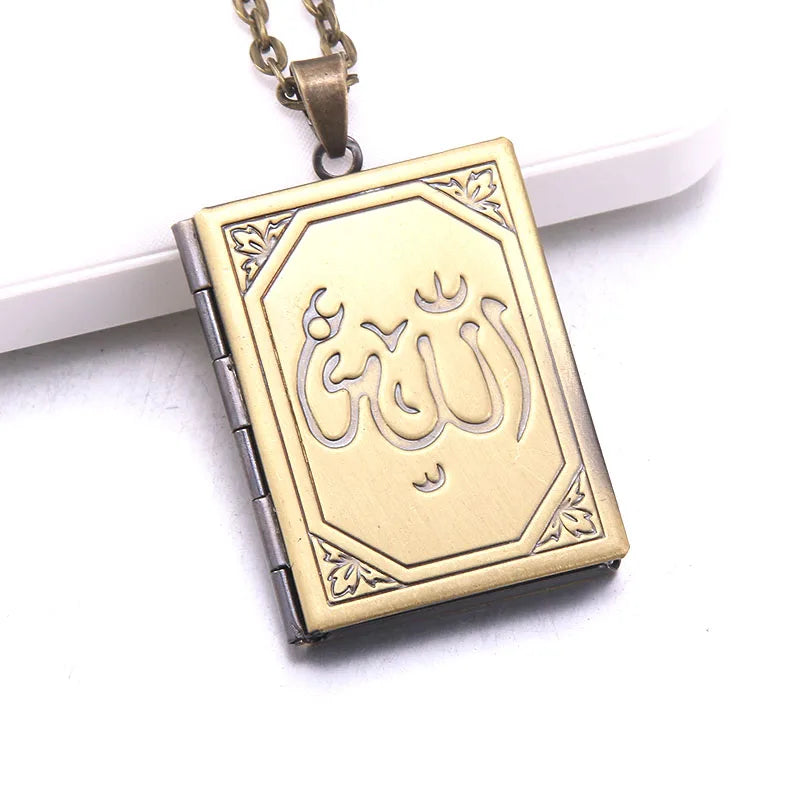Unique Carved Design Copper Oval Photo Frame Pendant Necklace Charm Openable Locket Necklaces Women Men Memorial Jewelry