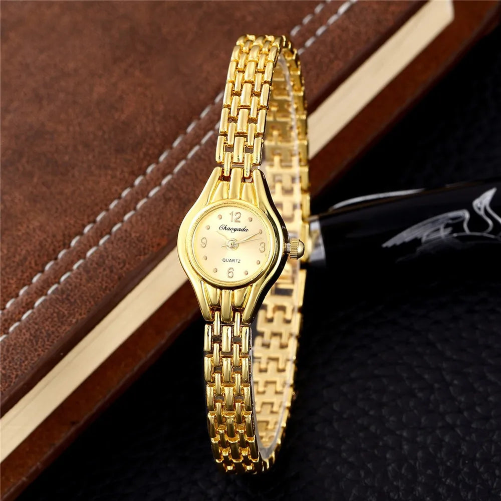 Simple Elegant Small Women's Watches Luxury Brand Gold Wrist Watches for Women Ladies Quartz Watches for Girls Montre Femme