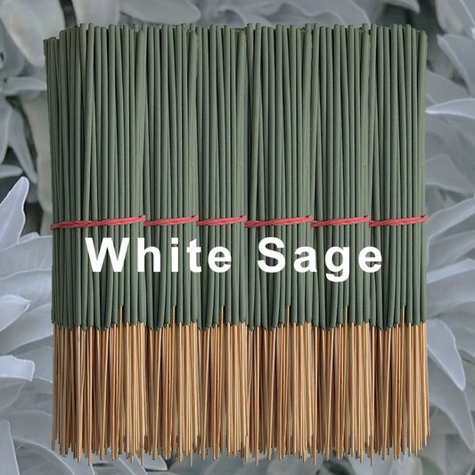 20/50 White Sage Incense Sticks, 8.66inch , Suitable for Yoga and Meditation, Purifies the Mind and Eliminates Negative Energy
