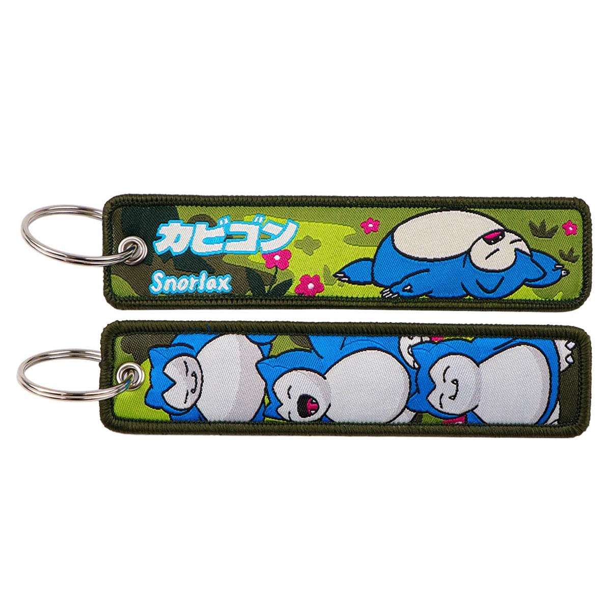 Japanese Anime Elf Monsters Keychain for Cars Backpack Key Holders Embroidery Keyrings Key Tag Jet Tag Accessories Gifts 1pcs