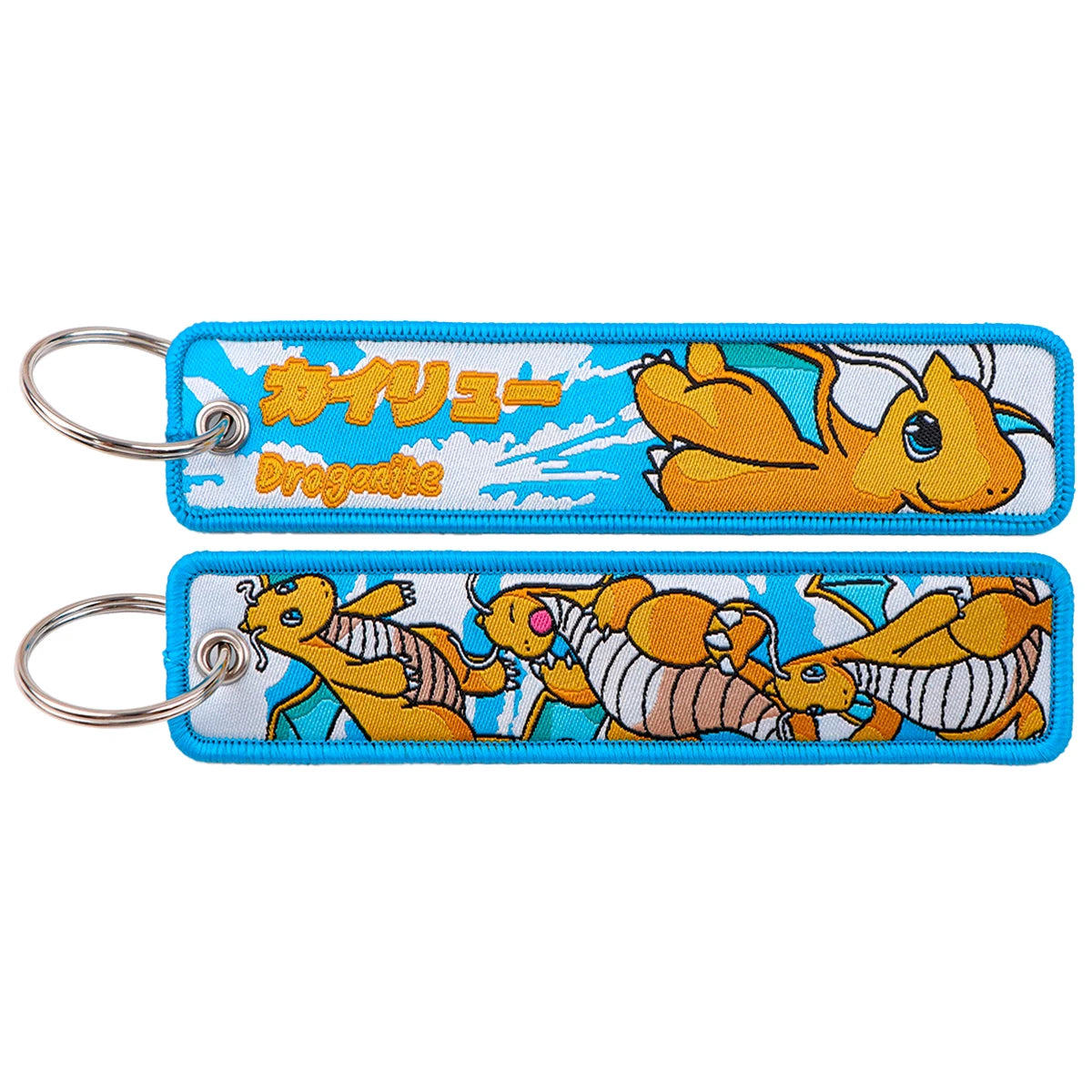 Japanese Anime Elf Monsters Keychain for Cars Backpack Key Holders Embroidery Keyrings Key Tag Jet Tag Accessories Gifts 1pcs