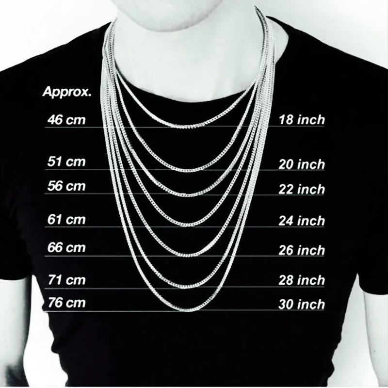 HNSP 3-12MM Stainless Steel Cuban Link Chain Necklace For Men Women Waterproof Jewelry Black Gold Silver Color Curb Chain
