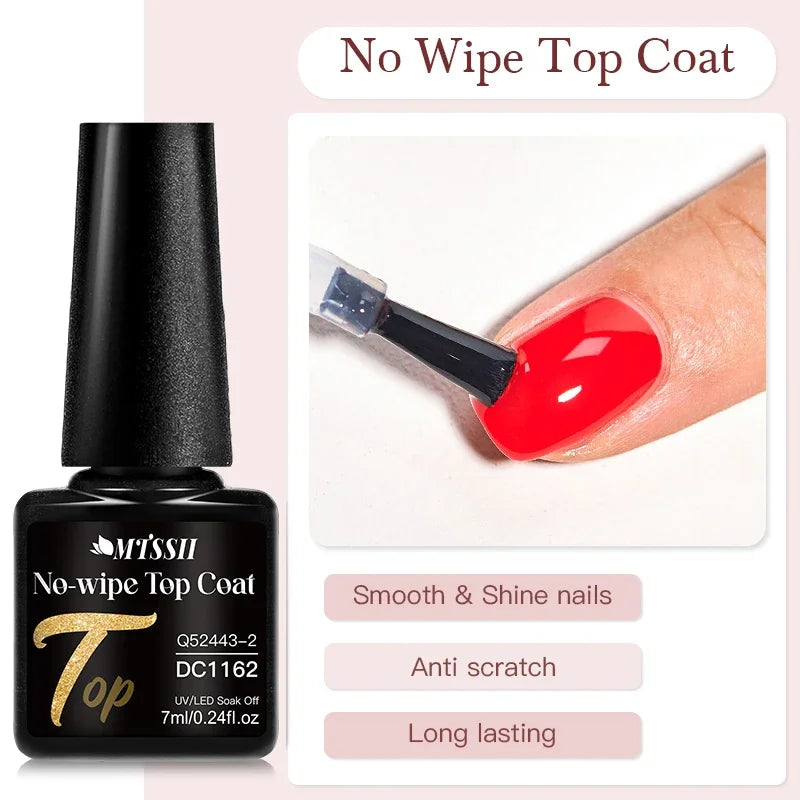 MTSSII 72 Colors 7ml Colorful Gel Nail Polish Nail Supplies Semi Permanent Nail Art Manicure Soak Off LED UV Gel Nail Varnish