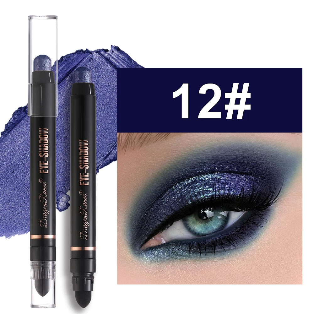 Eyeshadow Pen, Pearlescent Eyeshadow, Versatile, One-Touch Application, Non-Smudging, Waterproof Eyeshadow, High-Gloss, Delicate, Silky, Shimmering Liquid Eyeshadow
