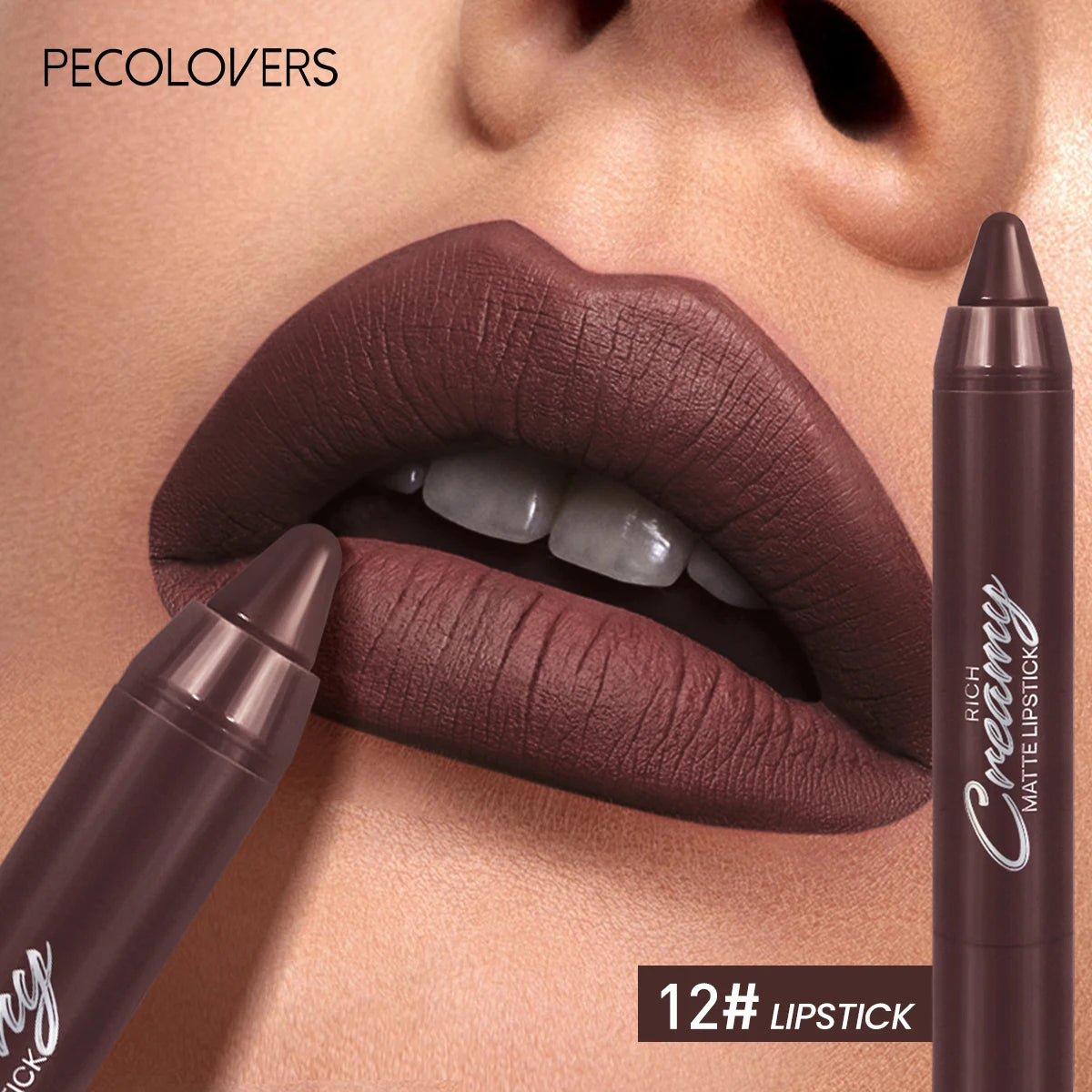 Multiple Colors Matte Lip Liner, Use As Lip Liner and Lipstick, Easy To Accurately Apply, Waterproof Long-lasting Non-stick