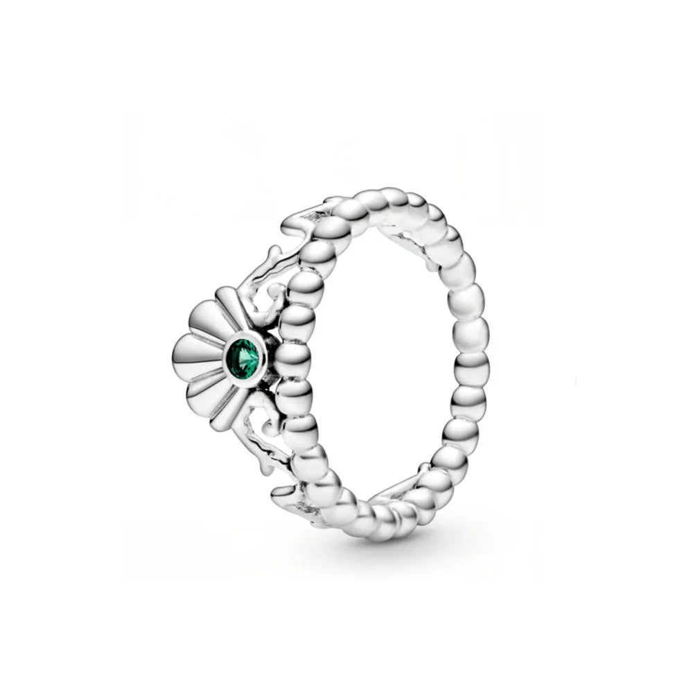 New 925 Silver Heart-Shaped,Floral,Square Ring Suitable for Exquisite High-Quality Jewelry for Women at Wedding Parties