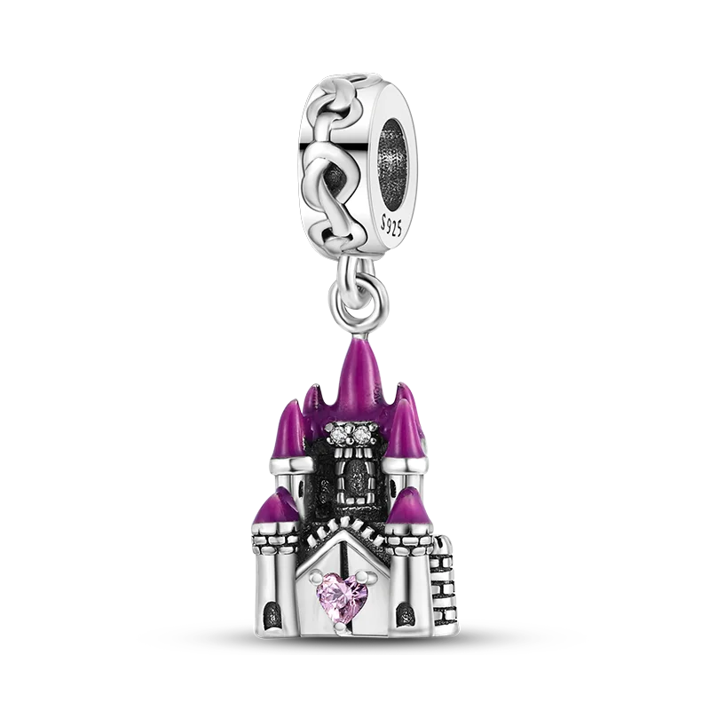 2026 Halloween Skull Charms Bead 925 Sterling Silver Sparkling Zircon Pumpkin Head Dangle Fit Bracelet DIY Jewelry Holiday Gift