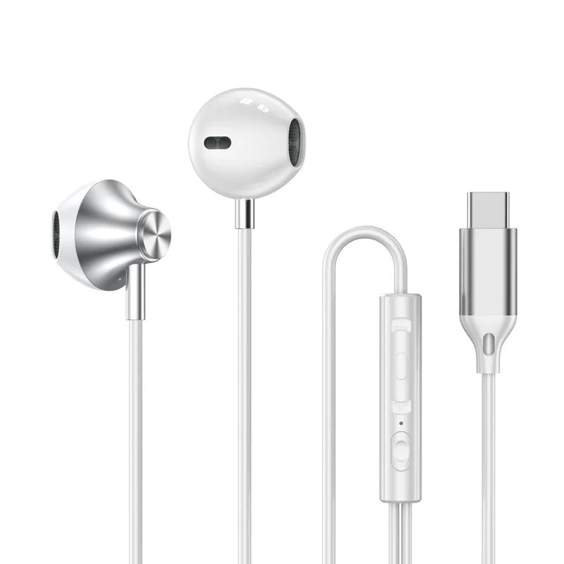 Wired Earbuds, USB-C or 3.5 mm Connector