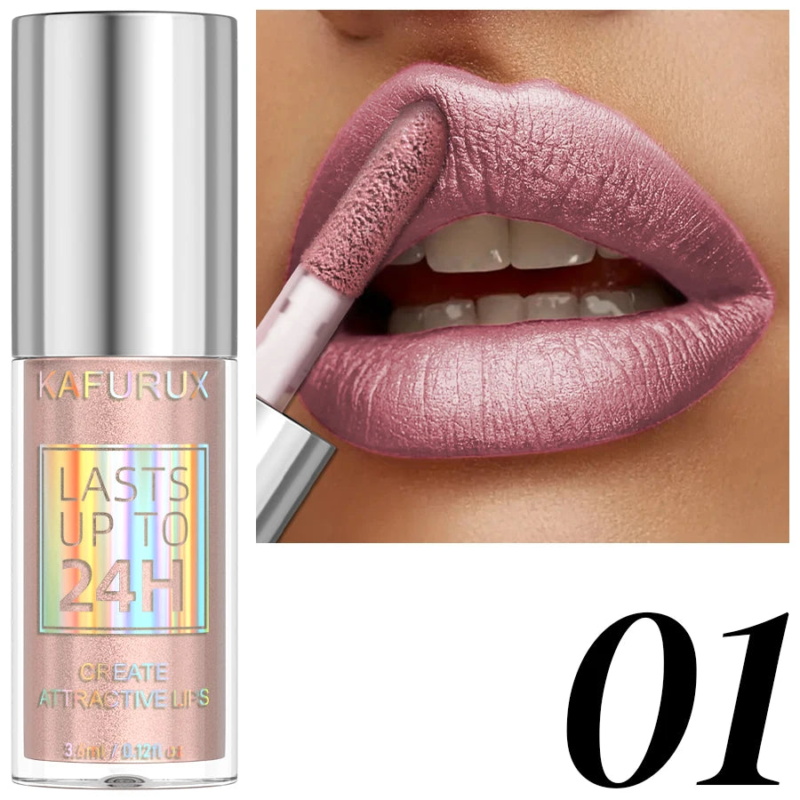20-colors Glitter Lip Glaze Waterproof Diamond Shimmer Lip Gloss Sparkling Liquid Lipstick Long Lasting Lip Makeup for Women Gif