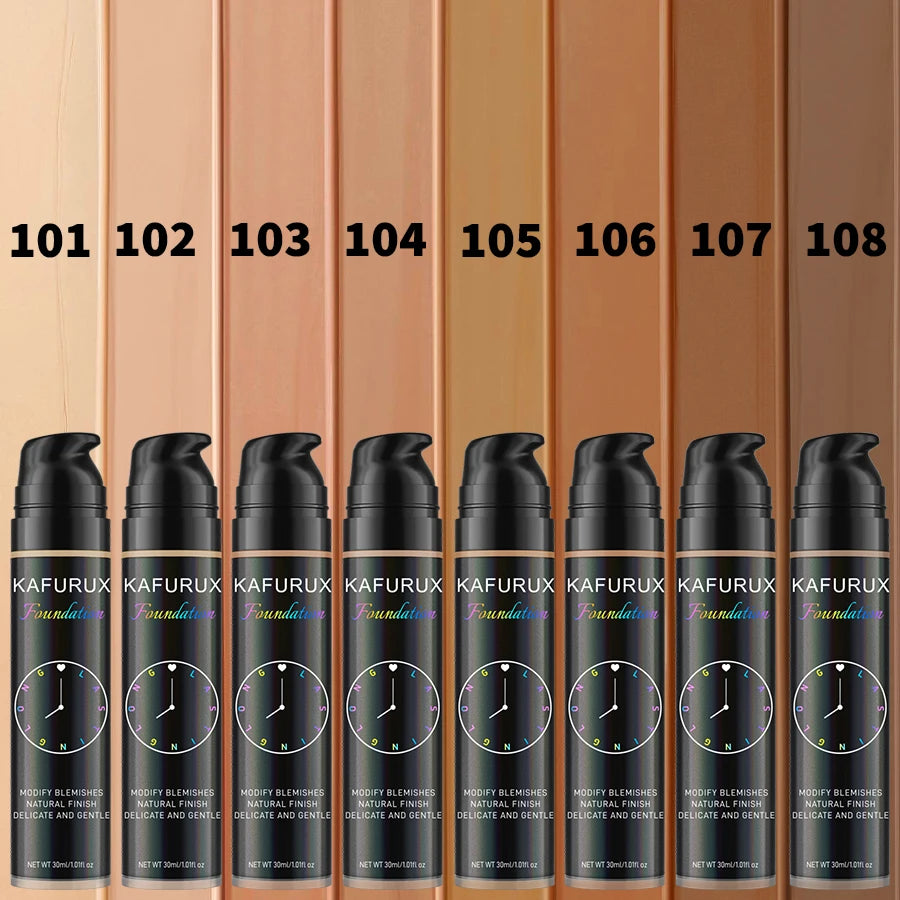8 Colors Liquid Foundation Effective Concealer Waterproof Sweat-resistant Face Korean Makeup Profession Face Base Cosmetics Gift