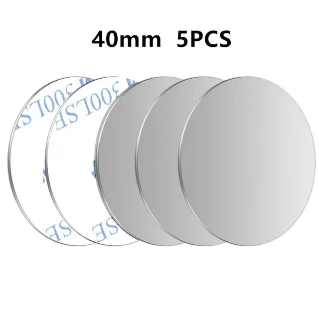 Metal Plate Disk For Magnetic Car Phone Holder Thin Iron Sheet Sticker Disk For Magnet Tablet Desk Phone Car Stand Mount Round