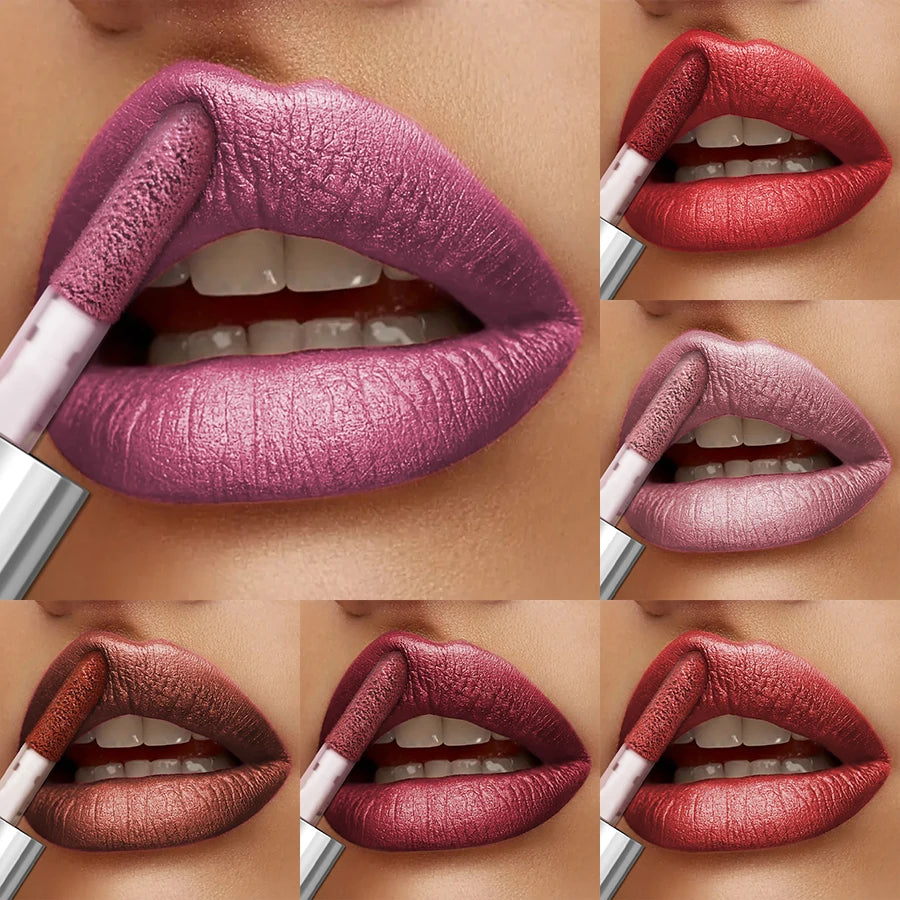 20-colors Glitter Lip Glaze Waterproof Diamond Shimmer Lip Gloss Sparkling Liquid Lipstick Long Lasting Lip Makeup for Women Gif