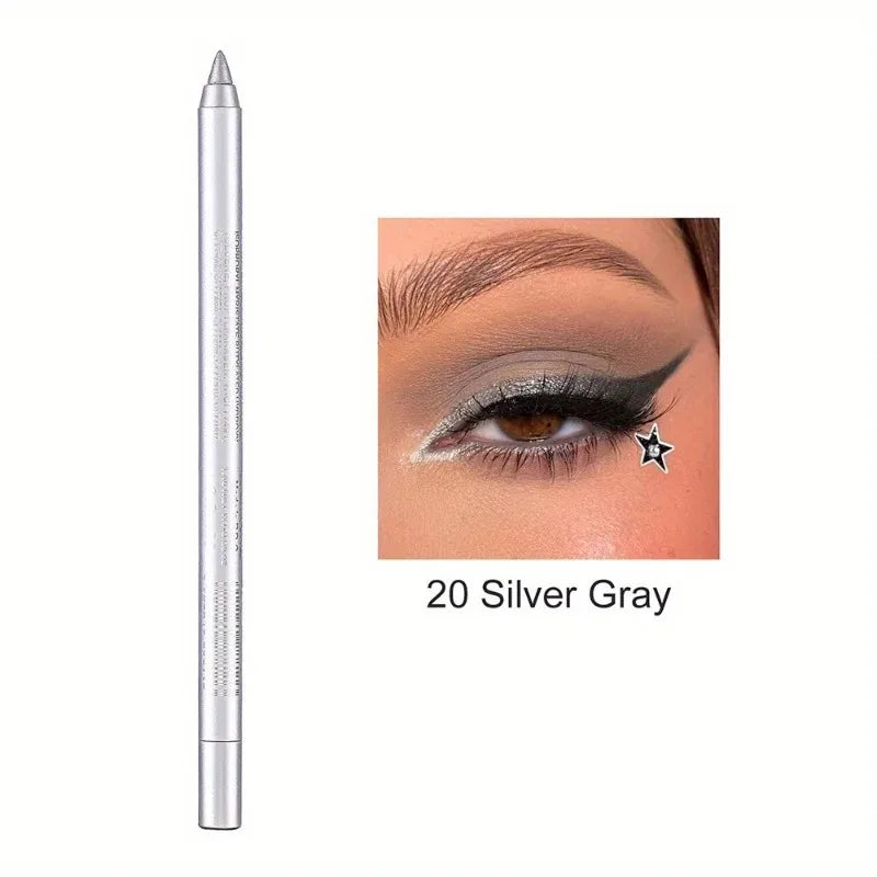17 Colors Pearlescent Eyeliner Pencil Colorful Waterproof Long-lasting Matte Smooth Easy Wear Eyeshadow Eyeliner Pen Eyes Makeup