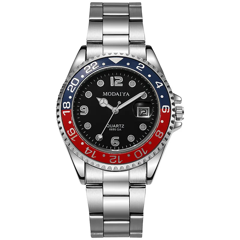 Men's Watches Date High-end Luxury Casual Sport Clock Classic Business Quartz Male Stainless Steel Wristwatches
