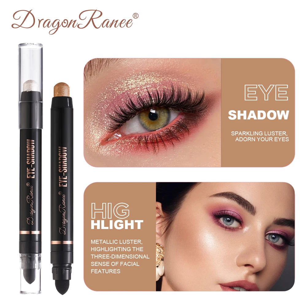 Eyeshadow Pen, Pearlescent Eyeshadow, Versatile, One-Touch Application, Non-Smudging, Waterproof Eyeshadow, High-Gloss, Delicate, Silky, Shimmering Liquid Eyeshadow