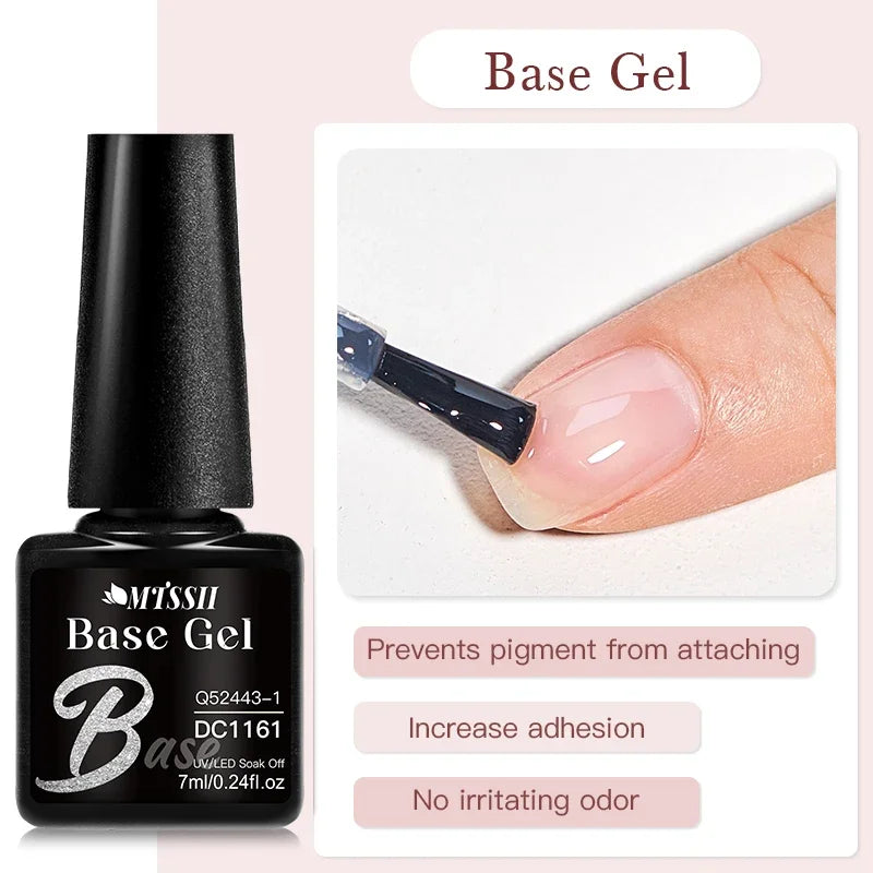 MTSSII 72 Colors 7ml Colorful Gel Nail Polish Nail Supplies Semi Permanent Nail Art Manicure Soak Off LED UV Gel Nail Varnish
