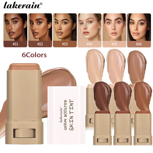 Skin Tint Stick Waterproof Nourishing Solid Tinted Serum Foundation Skin Tint Balm Face Tinted Face Contour Stick Makeup