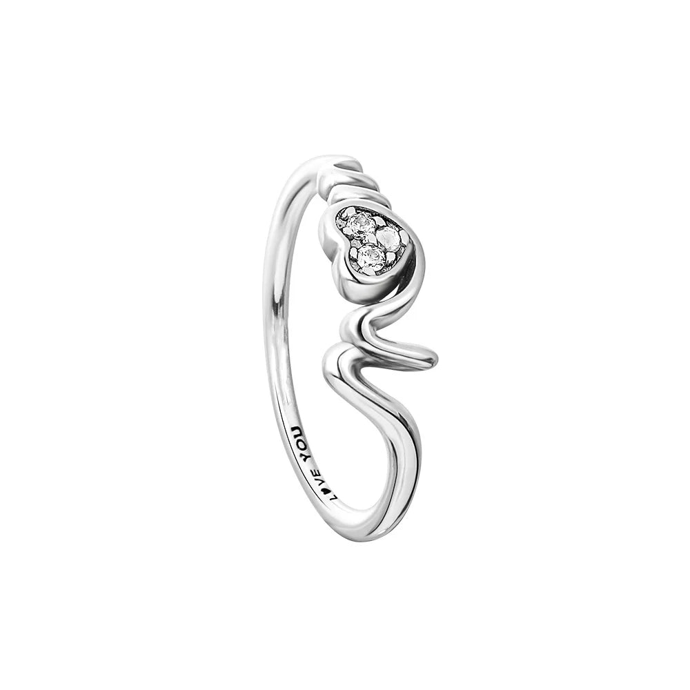 New 925 Silver Heart-Shaped,Floral,Square Ring Suitable for Exquisite High-Quality Jewelry for Women at Wedding Parties