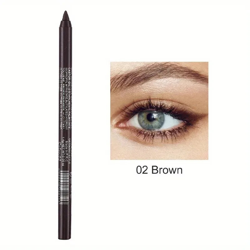 17 Colors Pearlescent Eyeliner Pencil Colorful Waterproof Long-lasting Matte Smooth Easy Wear Eyeshadow Eyeliner Pen Eyes Makeup