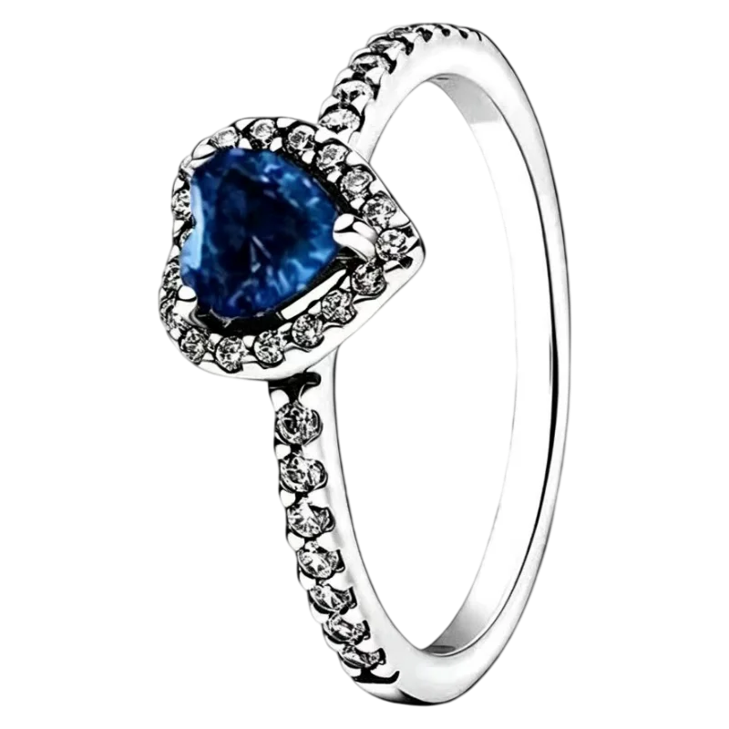2025 New 925 Silver Red Pink, Purple,green Heart-shaped Rings Are Suitable For Delicate For Women At Wedding Parties Jewelry