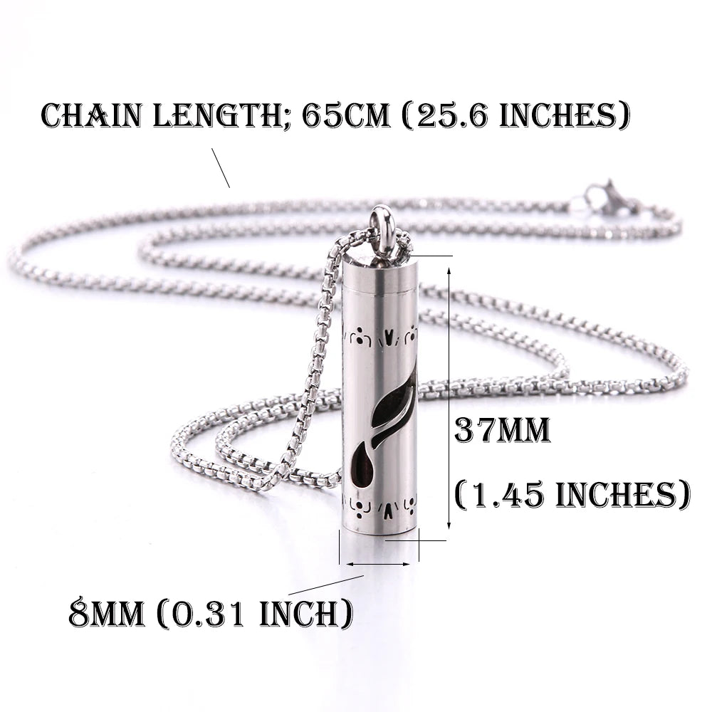 Aromatherapy Necklace Diffuser Pendant 316L Stainless Steel Locket Aroma Perfume Oils Essential Oil Diffuser Pendant Necklace