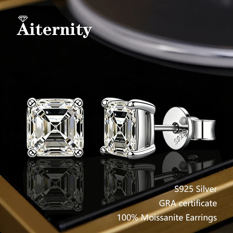 Marquise Cut Moissanite Earrings D VVS1 S925 Silver Plated with GRA Certificate Ladies Earrings Exquisite Wedding Jewelry