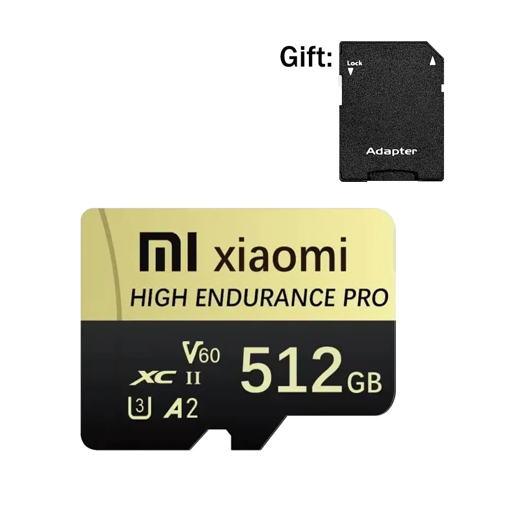 SD Card 512GB Extreme Speed Xiaomi Micro TF Card 256GB SD Memory Card A2 Cartao De Memoria 128GB For Lenovo Surveillance Devices