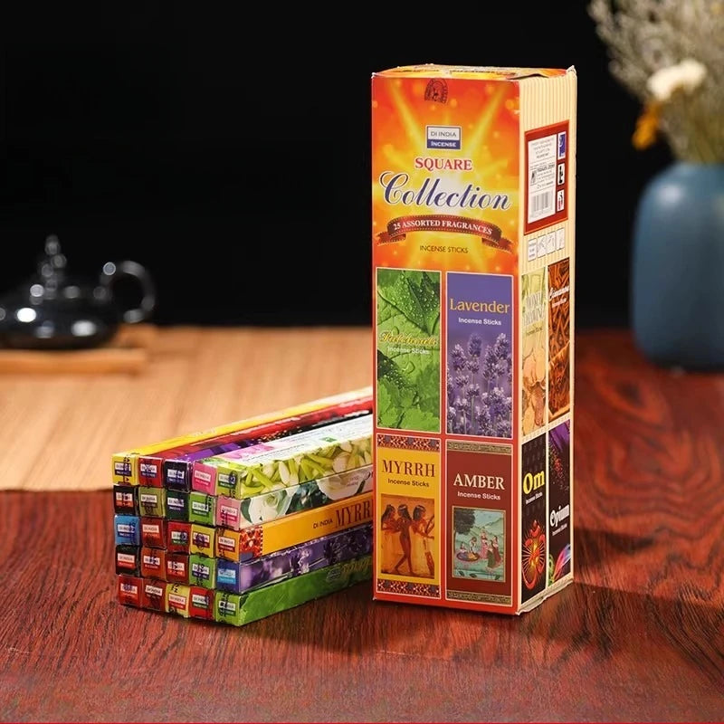 4/10/25 Small Boxes Natural India Incense Sticks Sandalwood Tibetan Lavender Scents for Home Opium Fragrance Meditation