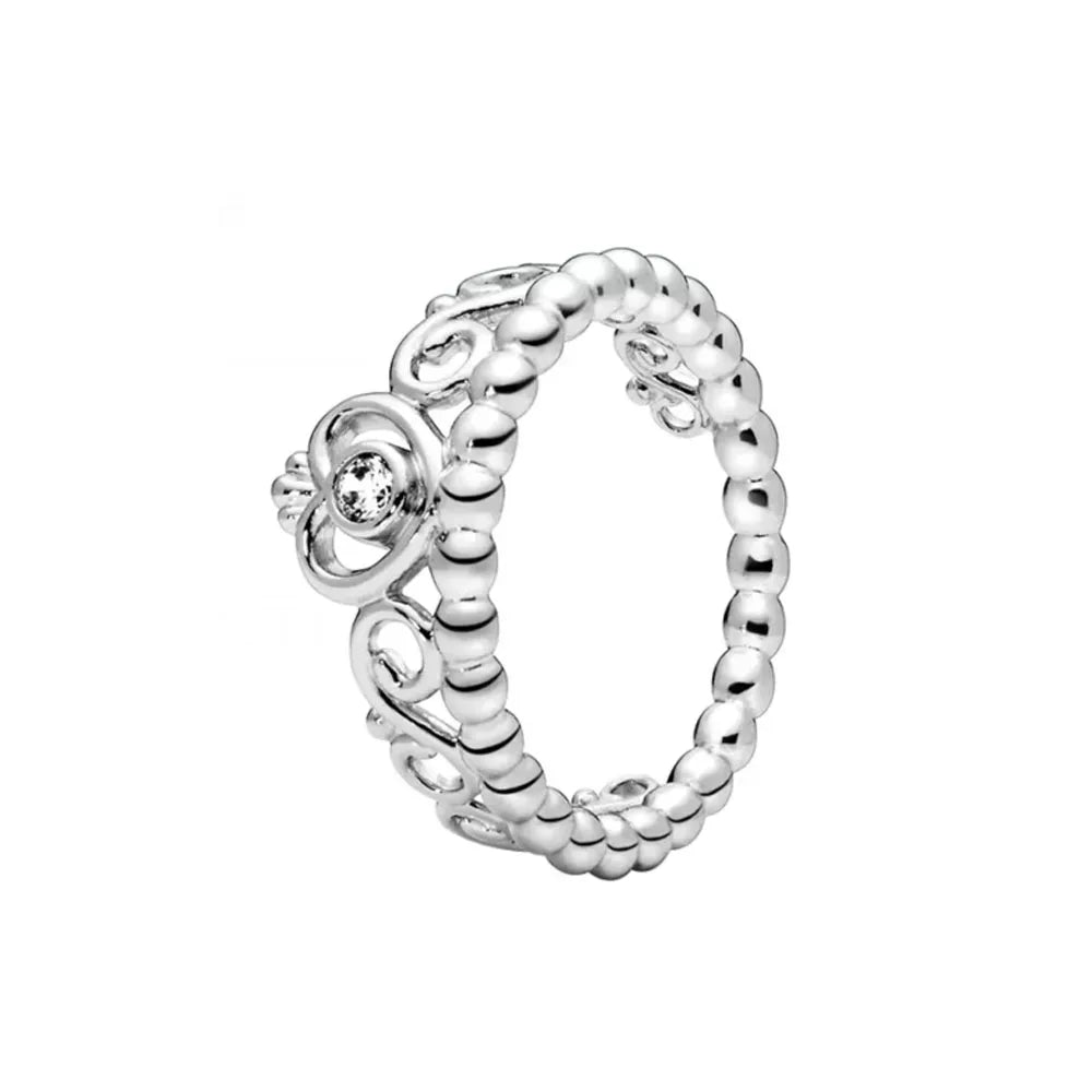 New 925 Silver Heart-Shaped,Floral,Square Ring Suitable for Exquisite High-Quality Jewelry for Women at Wedding Parties