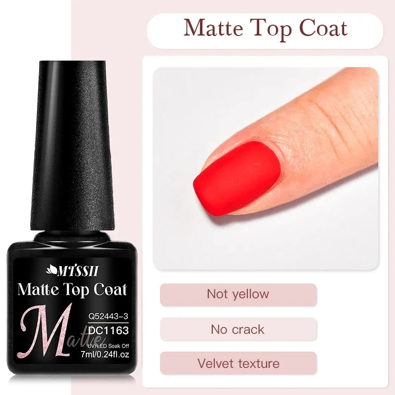MTSSII 72 Colors 7ml Colorful Gel Nail Polish Nail Supplies Semi Permanent Nail Art Manicure Soak Off LED UV Gel Nail Varnish