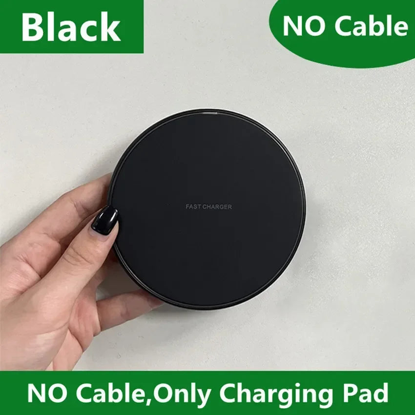 Wireless Charger Mobile Phone Charger Pad Stand For iPhone 16 15 14 13 12 11 Pro Max Samsung Xiaomi Fast Charging Dock Station
