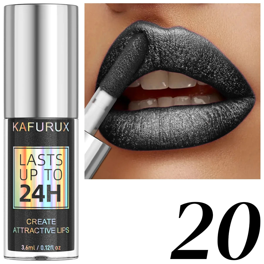 20-colors Glitter Lip Glaze Waterproof Diamond Shimmer Lip Gloss Sparkling Liquid Lipstick Long Lasting Lip Makeup for Women Gif