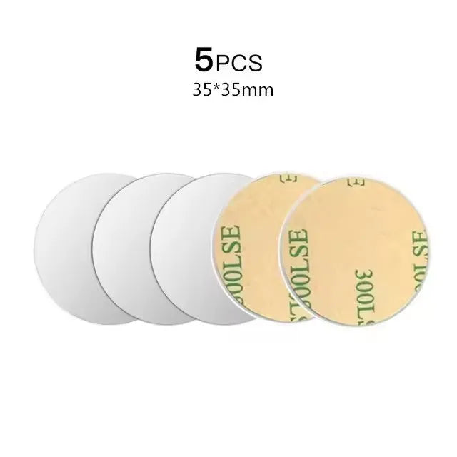Metal Plate Disk For Magnetic Car Phone Holder Thin Iron Sheet Sticker Disk For Magnet Tablet Desk Phone Car Stand Mount Round