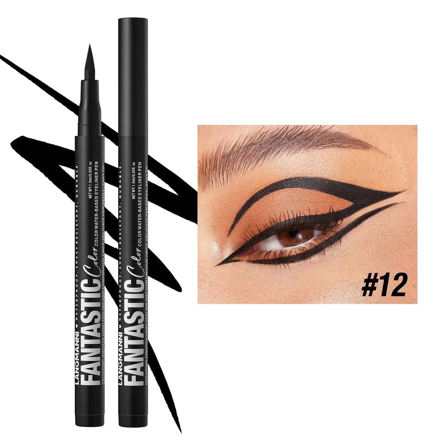 Red Wine Black Waterproof Eyeliner Pencil Untra-fine Liquid Eye Liner Pen Quick Dry Long Lasting Non Smudge Makeup Cosmetics