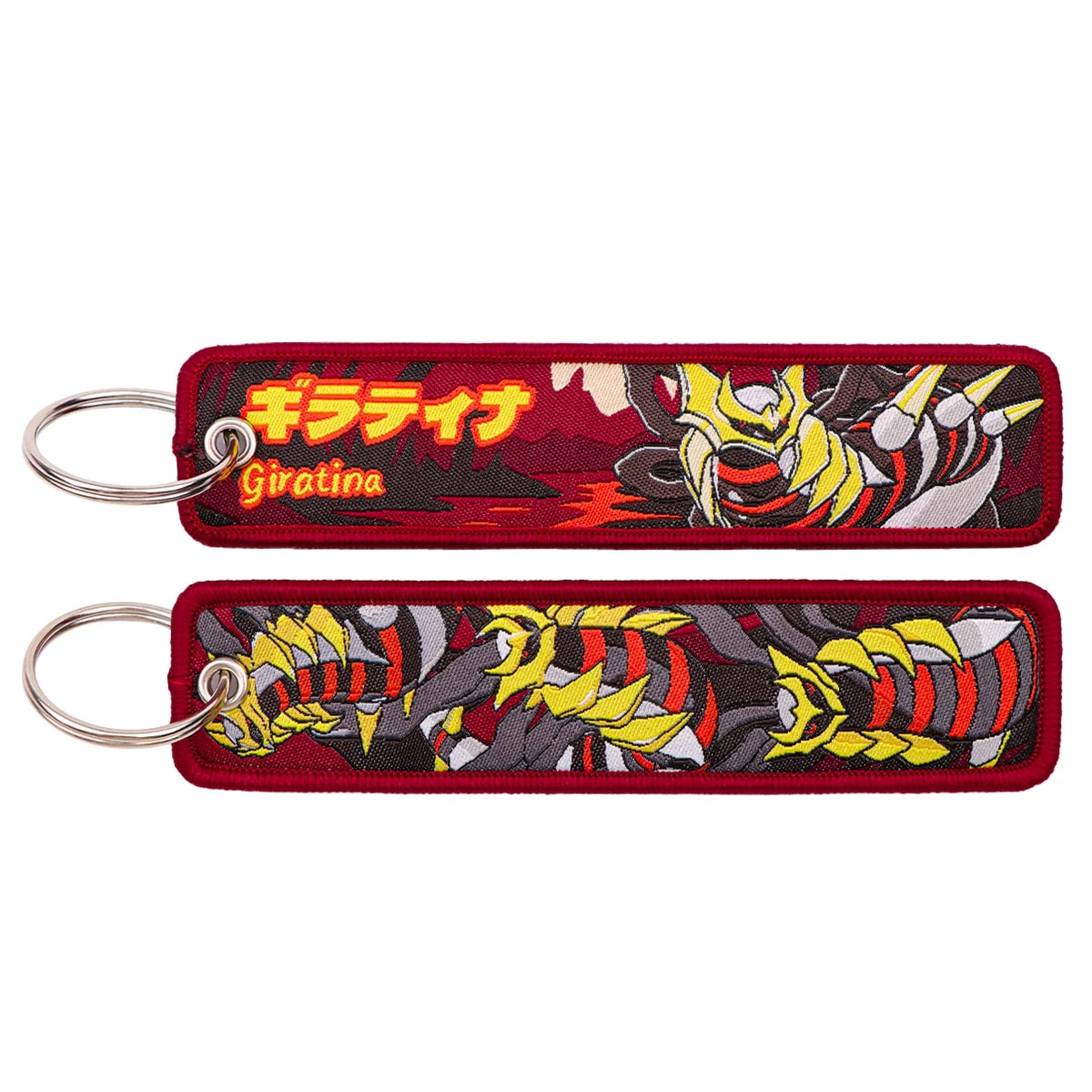 Japanese Anime Elf Monsters Keychain for Cars Backpack Key Holders Embroidery Keyrings Key Tag Jet Tag Accessories Gifts 1pcs