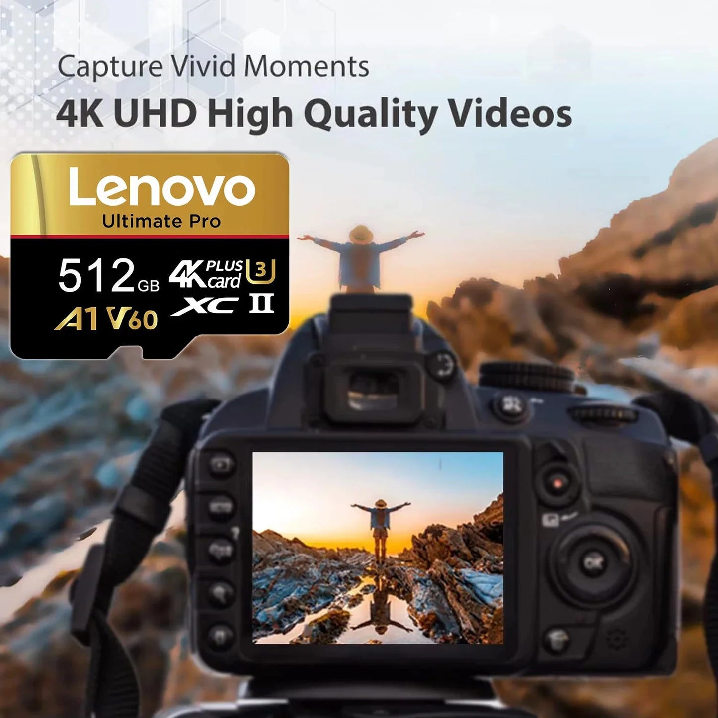 Lenovo High Speed Memory Card 128GB Micro TF SD Card 128GB 256GB TF Card For Camera Surveillance Devices For Sony Xiaomi