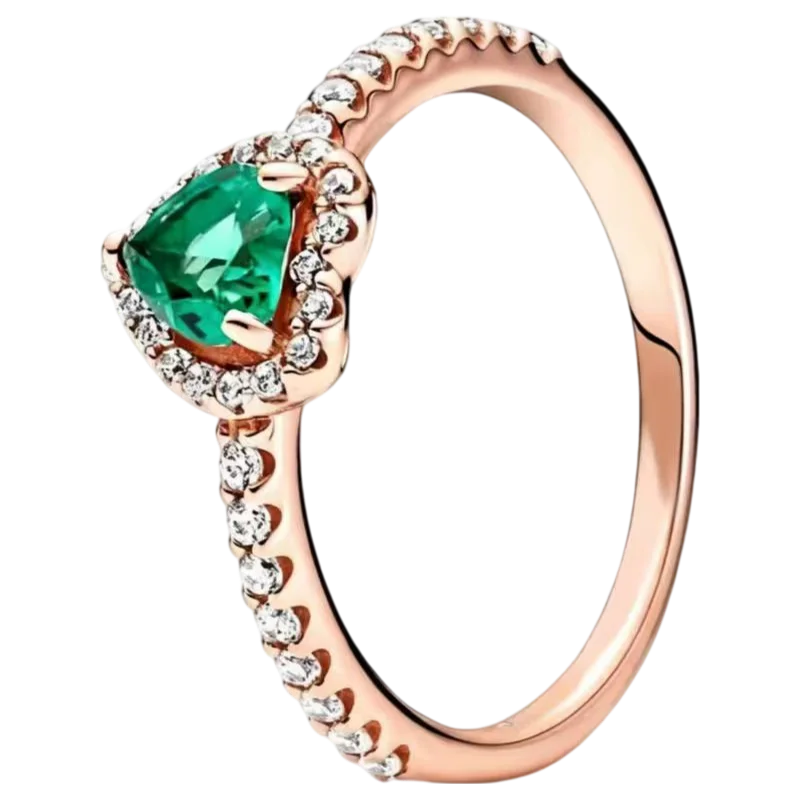 2025 New 925 Silver Red Pink, Purple,green Heart-shaped Rings Are Suitable For Delicate For Women At Wedding Parties Jewelry