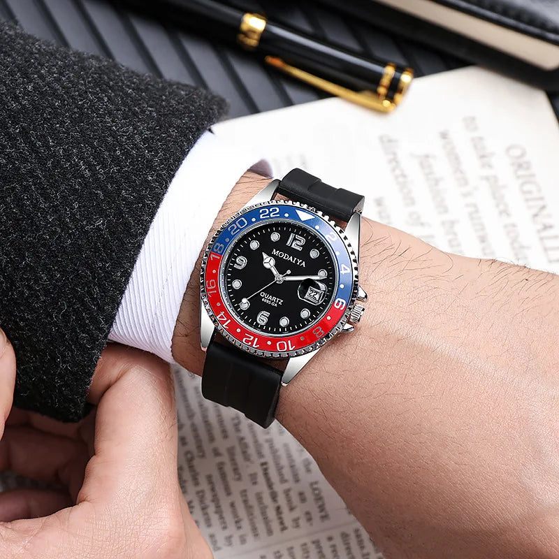 Men's Watches Date High-end Luxury Casual Sport Clock Classic Business Quartz Male Stainless Steel Wristwatches