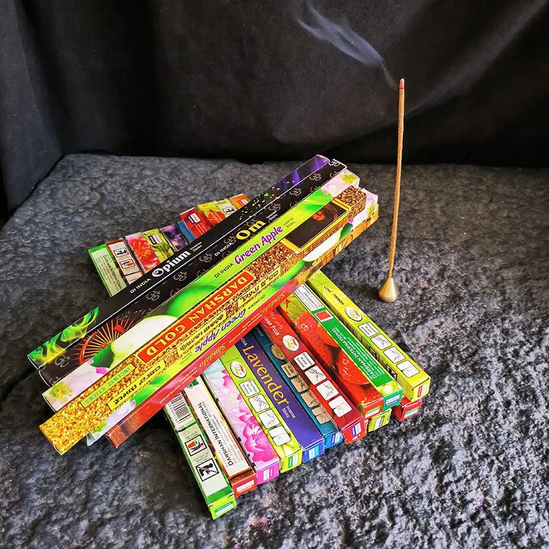 4/10/25 Small Boxes Natural India Incense Sticks Sandalwood Tibetan Lavender Scents for Home Opium Fragrance Meditation