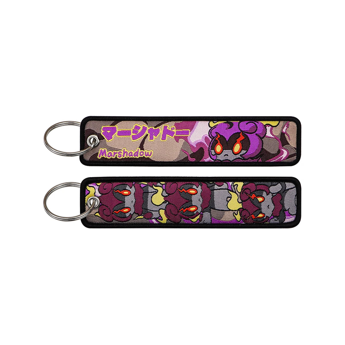 Japanese Anime Elf Monsters Keychain for Cars Backpack Key Holders Embroidery Keyrings Key Tag Jet Tag Accessories Gifts 1pcs