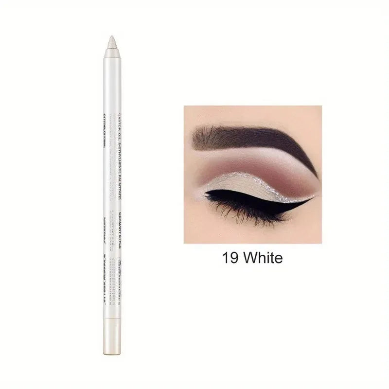17 Colors Pearlescent Eyeliner Pencil Colorful Waterproof Long-lasting Matte Smooth Easy Wear Eyeshadow Eyeliner Pen Eyes Makeup